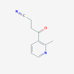 molecular formula C10H10N2O B8382110 2-Methyl-3-pyridyl 2-cyanoethyl ketone 