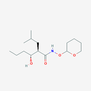 (2R,3R)-3-hydroxy-2-isobutyl-N-((tetrahydro-2H-pyran-2-yl)oxy)hexanamide