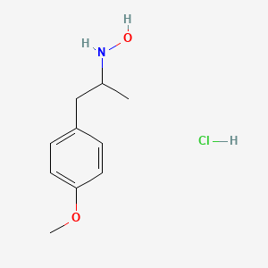 molecular formula C10H15NO2 B8382161 N-(2-(4-methoxyphenyl)-1-methylethyl)hydroxylamine hydrochloride CAS No. 92188-54-0