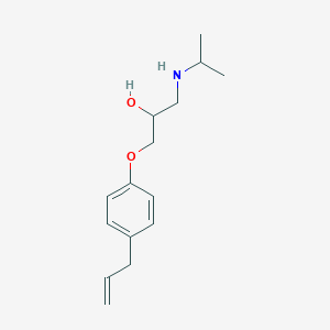 molecular formula C15H23NO2 B083827 2-Propanol, 1-((1-methylethyl)amino)-3-(4-(2-propenyl)phenoxy)- CAS No. 13707-90-9