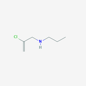 molecular formula C6H12ClN B8382717 N-(2-chloro-2-propen-1-yl)-N-propylamine 
