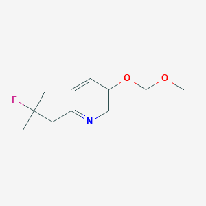 2-(2-Fluoro-2-methylpropyl)-5-(methoxymethoxy)pyridine