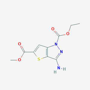 1-Ethyl 5-methyl 3-amino-thieno[3,2-c]pyrazole-1,5-dicarboxylate