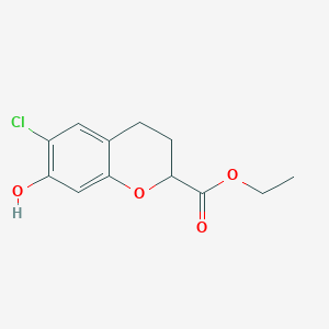 Ethyl 6-Chloro-7-hydroxychroman-2-carboxylate