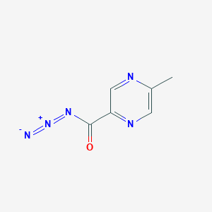 molecular formula C6H5N5O B8383166 5-Methyl-pyrazine-2-carbonyl azide 