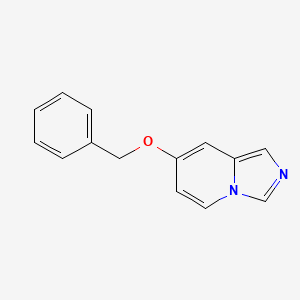 molecular formula C14H12N2O B8383173 7-(Benzyloxy)imidazo[1,5-a]pyridine 