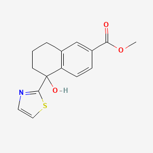 Methyl 5-hydroxy-5-(thiazol-2-yl)-5,6,7,8-tetrahydronaphthalene-2-carboxylate