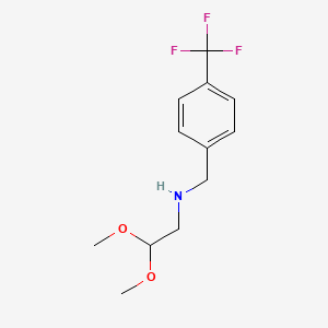 2,2-dimethoxy-N-(4-(trifluoromethyl)benzyl)ethanamine