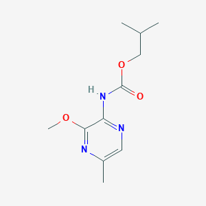 molecular formula C11H17N3O3 B8383207 Isobutyl (3-methoxy-5-methylpyrazin-2-yl)carbamate CAS No. 186497-47-2