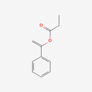 molecular formula C11H12O2 B8383413 1-Phenylethenyl propanoate 