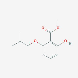 molecular formula C12H16O4 B8383423 Methyl 2-hydroxy-6-isobutoxybenzoate 