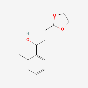 3-[1,3]Dioxolan-2-yl-1-o-tolyl-propan-1-ol
