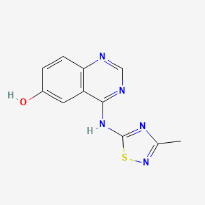4-[(3-Methyl-1,2,4-thiadiazol-5-yl)amino]quinazolin-6-ol