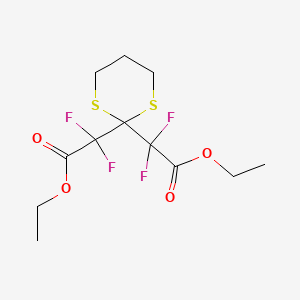 Diethyl 2,2-(1,3-dithiane-2,2-diyl)bis(2,2-difluoroacetate)
