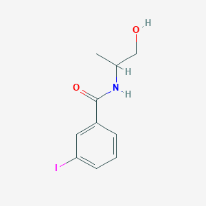 molecular formula C10H12INO2 B8383523 N-(2-hydroxy-1-methyl-ethyl)-3-iodobenzamide 