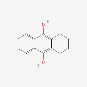 molecular formula C14H14O2 B8383545 1,2,3,4-Tetrahydro-9,10-anthracenediol 
