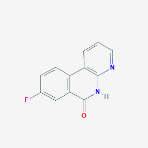molecular formula C12H7FN2O B8383562 8-fluoro-5H-benzo[c][1,8]naphthyridin-6-one 