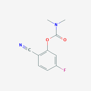 Dimethyl-carbamic acid 2-cyano-5-fluoro-phenyl ester
