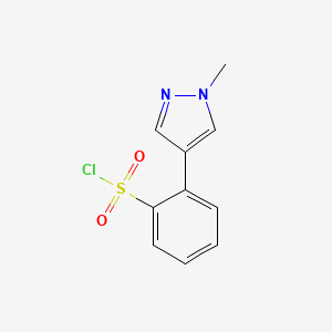 2-(1-methyl-1H-pyrazol-4-yl)benzenesulfonyl chloride