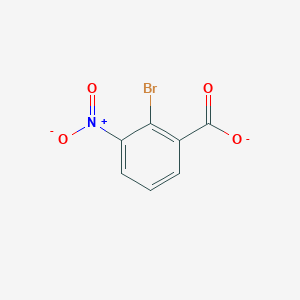 molecular formula C7H3BrNO4- B8383632 2-Bromo-3-nitrobenzoate 