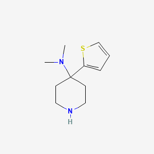 N,N-Dimethyl-4-(thiophen-2-yl)piperidin-4-amine