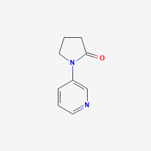 molecular formula C9H10N2O B8383656 1-(Pyridin-3-yl)pyrrolidin-2-one 