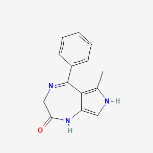 Pyrrolo(3,4-e)(1,4)diazepin-2(1H)-one, 3,7-dihydro-6-methyl-5-phenyl-