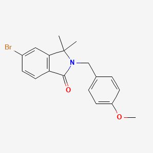 5-Bromo-2-(4-methoxybenzyl)-3,3-dimethylisoindolin-1-one