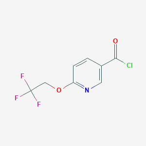 3-Pyridinecarbonyl chloride, 6-(2,2,2-trifluoroethoxy)-