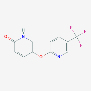 2(1H)-Pyridinone, 5-[[5-(trifluoromethyl)-2-pyridinyl]oxy]-
