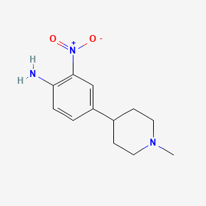 4-(1-Methylpiperidin-4-yl)-2-nitroaniline