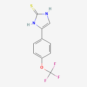 4-(4-(Trifluoromethoxy)phenyl)-1,3-dihydroimidazole-2-thione