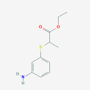 Ethyl 2-(3-aminophenylthio)propionate