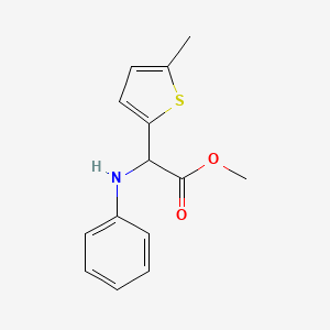 (5-Methyl-thiophen-2-yl)-phenylamino-acetic acid methyl ester