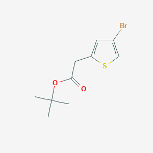 molecular formula C10H13BrO2S B8383777 Tert-butyl (4-bromo-2-thienyl)acetate 