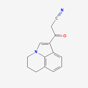 3-(5,6-dihydro-4H-pyrrolo[3,2,1-ij]quinolin-1-yl)-3-oxo-propionitrile