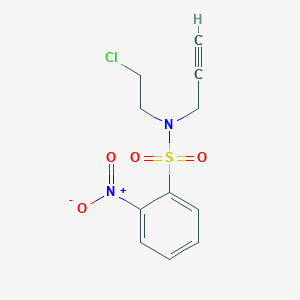 N-(2-chloroethyl)-2-nitro-N-(prop-2-ynyl)benzenesulfonamide