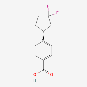 Benzoic acid, 4-[(1R)-3,3-difluorocyclopentyl]-