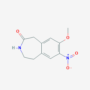 8-Methoxy-7-nitro-1,3,4,5-tetrahydro-benzo[d]azepin-2-one