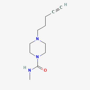 N-methyl-4-(pent-4-ynyl)piperazine-1-carboxamide