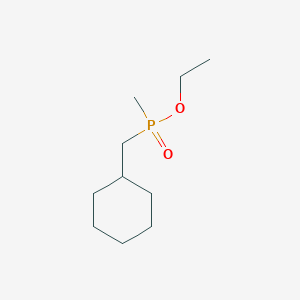 molecular formula C10H21O2P B8383904 ethyl P-cyclohexylmethyl-P-methylphosphinate 