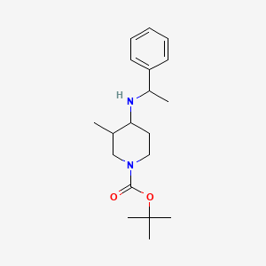 tert-Butyl 3-methyl-4-((1-phenylethyl)amino)piperidine-1-carboxylate