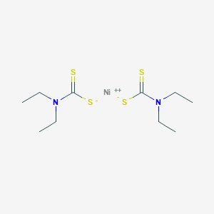 molecular formula C10H20N2NiS4 B083840 Nickel diethyldithiocarbamate CAS No. 14267-17-5