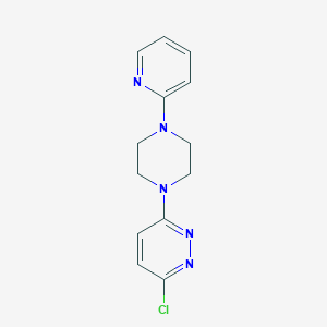molecular formula C13H14ClN5 B8384218 3-Chloro-6-[4-(2-pyridinyl)-1-piperazinyl]pyridazine 
