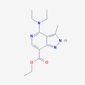 1h-Pyrazolo[4,3-c]pyridine-7-carboxylic acid,4-(diethylamino)-3-methyl-,ethyl ester
