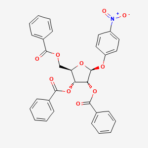 molecular formula C32H25NO10 B8384242 beta-D-Ribofuranoside, 4-nitrophenyl, 2,3,5-tribenzoate 