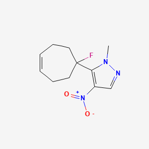 (Z)-5-(1-fluorocyclohept-4-enyl)-1-methyl-4-nitro-1H-pyrazole
