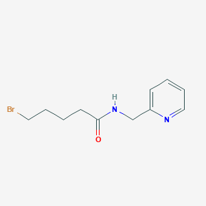 molecular formula C11H15BrN2O B8384287 N-(2-pyridylmethyl)-5-bromopentanamide 