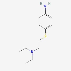 molecular formula C12H20N2S B8384317 4-[[2-(Diethylamino)ethyl]thio]benzenamine 