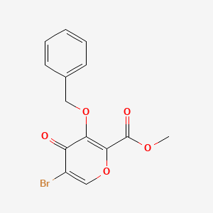 methyl 3-benzyloxy-5-bromo-4-oxo-4H-pyran-2-carboxylate